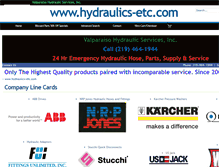 Tablet Screenshot of hydraulics-etc.com